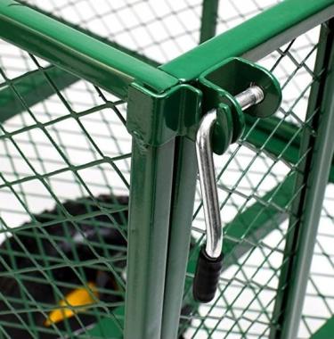 Садовая тележка тачка самосвал 4-колесный 200 л Siker TC1841 (350 кг) зеленый 