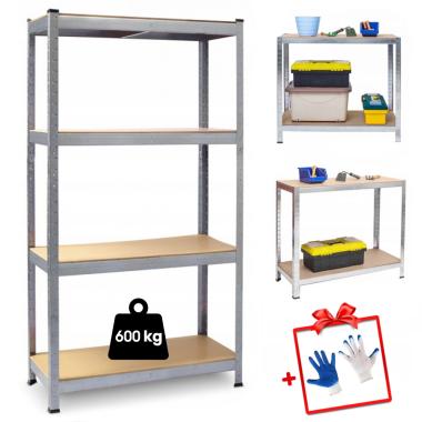 Стеллаж металлический 180x90x40 Siker G9040 4 полки 