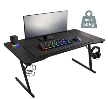Геймерский игровой компьютерный стол 120 см Bonro B-07 черный 