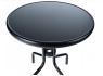 Стол стеклянный садовый для террасы Bonro B-6002 черный 