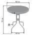 Стол стеклянный садовый для террасы Bonro B-6002 черный 