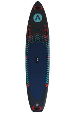 SUP-доска надувная для плавания Atleto 350 см серая + сиденье 