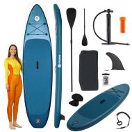 SUP-доска надувная для плавания Atleto 350 см лагуна + сиденье