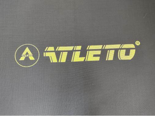  Батут з сіткою та драбинкою 252 см Atleto Black + подарунок м'ячик