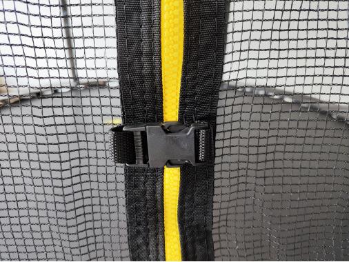  Батут з сіткою та драбинкою 252 см Atleto Black + подарунок м'ячик