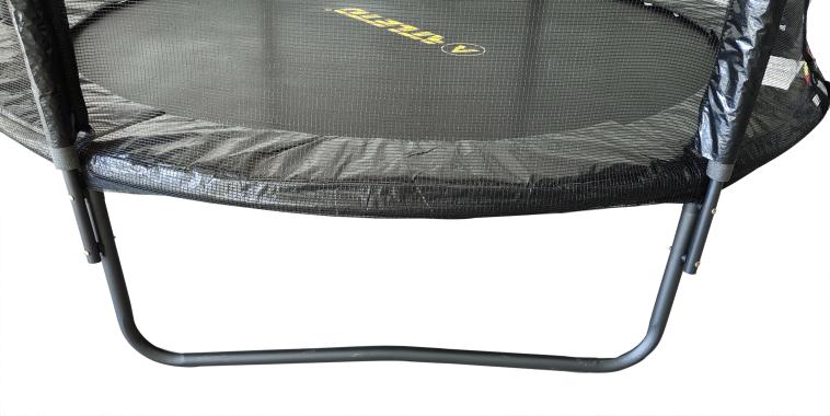  Батут з сіткою та драбинкою 252 см Atleto Black + подарунок м'ячик