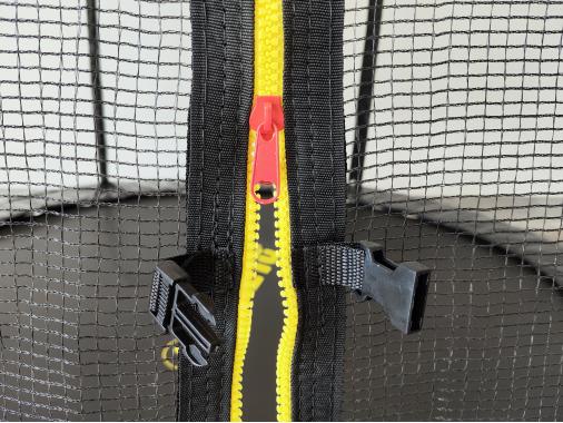  Батут з сіткою та драбинкою 252 см Atleto Black + подарунок м'ячик