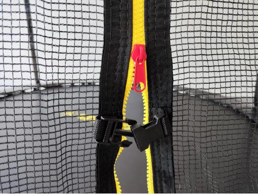 Батут с сеткой и стремянкой 312 cм Atleto Black + подарок мячик 