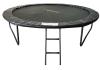 Батут с сеткой и стремянкой 312 cм Atleto Black + подарок мячик 