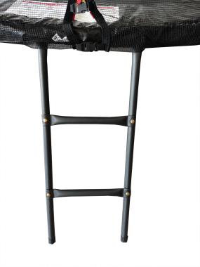 Батут с сеткой и стремянкой 312 cм Atleto Black + подарок мячик 