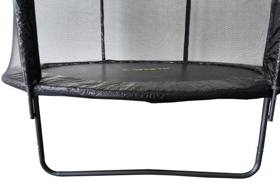 Батут с сеткой и стремянкой 312 cм Atleto Black + подарок мячик 