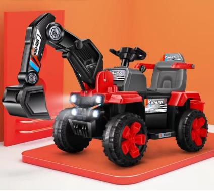  Екскаватор дитячий трактор великий на акумуляторі Spoko SP-188 червоний