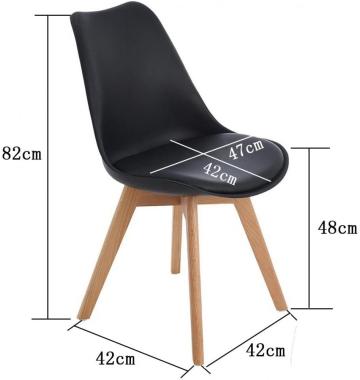 Кресло Bonro B-487 черное (2шт) 