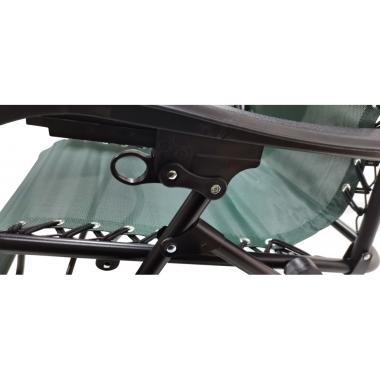 Шезлонги комплект 2шт Bonro SP-167A зеленый с козырком 