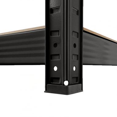 Стеллаж металлический 180х90х40 Siker GoodTool P9040L черный 5 полок 