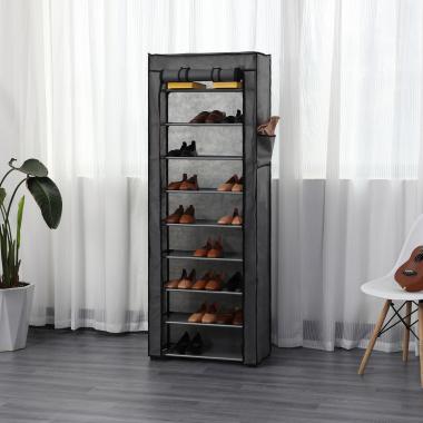  Шафа з тканини для взуття Bonro B10 сірого кольору