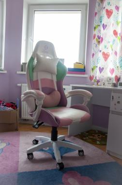 Кресло геймерское Bonro Lady 813 розово-фиолетовое 