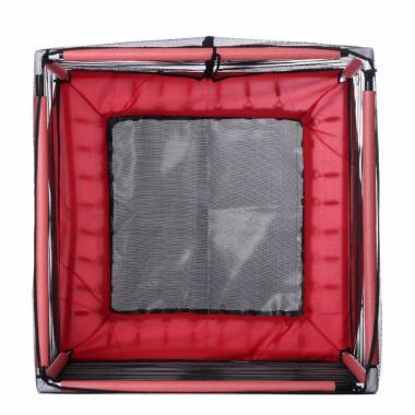  Батут манеж дитячий з сіткою Atleto 120x120 см червоний KRB07
