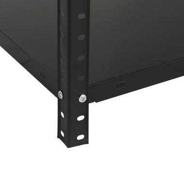 Стеллаж металлический 4 полки Siker BP30 черный 150х75х30 см 