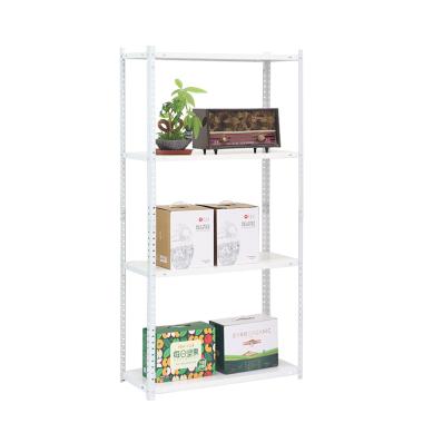 Стеллаж металлический 4 полки Siker BP30 белый 150х75х30 см 