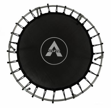 Батут детский комнатный Atleto 140 см с сеткой красный 