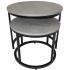 Журнальный столик круглый комплект 2 в 1 Bonro B-012 серый 