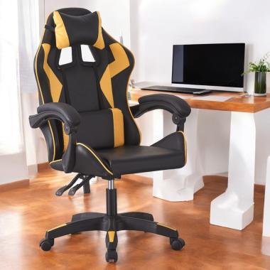  Крісло геймерське Bonro B-0519 жовте