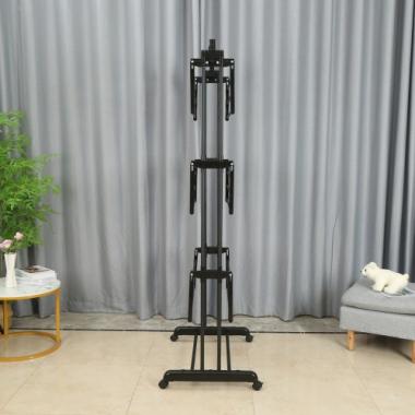  Багатоярусна сушарка органайзер для одягу чорна Bonro B07
