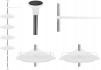  Полиця кутова для ванної кімнати Bonro B33 біла