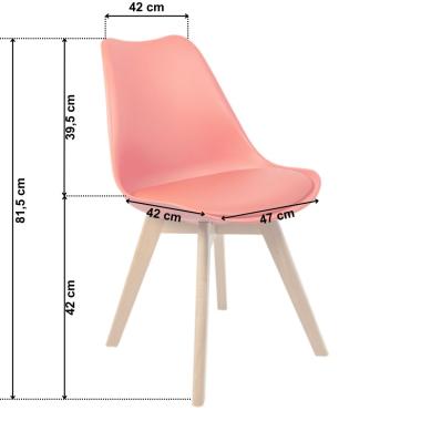  Крісло для кухні Bonro B-487 червоне