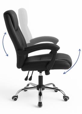 Кресло офисное на колесах Bonro BN-6070 черное 