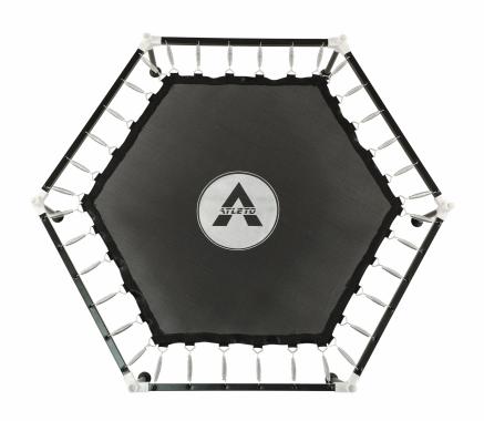 Батут для детей комнатный с сеткой Atleto 160 см красный KRB03 