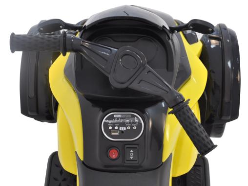 Детский электромотоцикл трицикл Spoko SP-610 желтый 