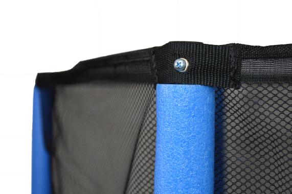 Детский батут Atleto 140 см с сеткой синий New 