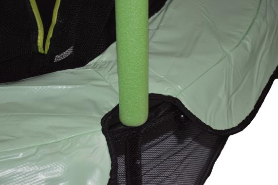 Детский батут Atleto 140 см с зеленой сеткой New 