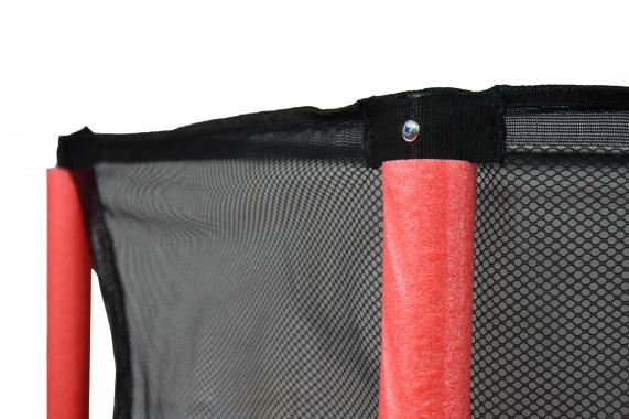 Детский батут Atleto 140 см с сеткой красный New 