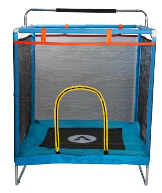  Батут манеж дитячий з сіткою Atleto 120x120 см синій KRB07