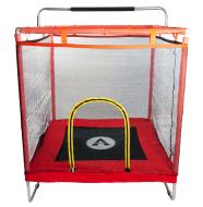Батут манеж детский с сеткой Atleto 120x120 см красный KRB07