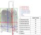 Чемодан Bonro Smile поликарбонат (средний) 61 л бордовый (114) 