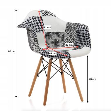  Крісло Bonro В-437 PW02 PATCHWORK
