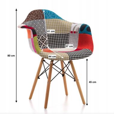  Крісло Bonro В-437 PW PATCHWORK