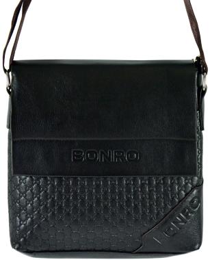  Сумка чоловіча Bonro через плече коричнева Model 1