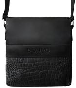 Сумка чоловіча Bonro через плече чорна Model 5