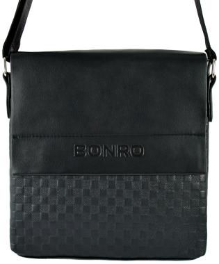 Сумка мужская Bonro через плечо черная Model 7 