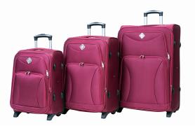 Чемодан Bonro Tourist набор 3 шт. вишневый