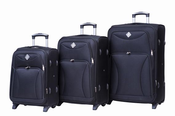 Чемодан Bonro Tourist набор 3 шт. черный 