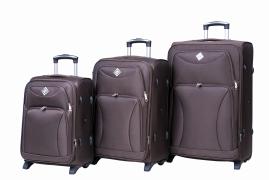 Чемодан Bonro Tourist набор 3 шт. коричневый