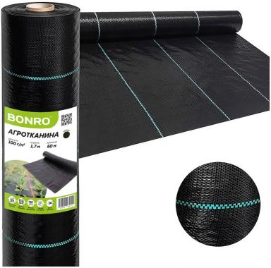  Агротканина 100 г/м2 Bonro 1,7x50 м чорна
