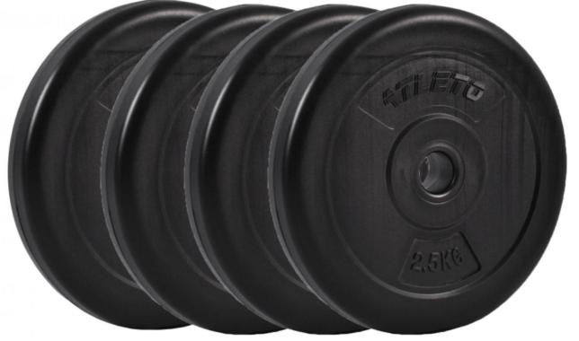 Диск для штанг и гантелей композитный Atleto 4шт x 2,5кг (1191) - уцененный товар 