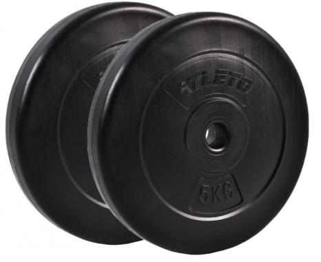 Диск для штанг и гантелей композитный Atleto 2шт x 5кг (1203) - уцененный товар 